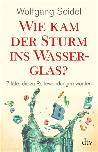 Wolfgang Seidel, Wie kam der Sturm ins Wasserglas